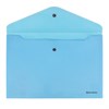 Папка-конверт с кнопкой BRAUBERG "Pastel", А4, до 100 листов, непрозрачная, аквамарин, 0,18 мм, 270474 - фото 2646714