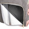 Рюкзак для мамы BRAUBERG MOMMY с ковриком, крепления на коляску, термокарманы, серый/розовый, 40x26x17 см, 270821 - фото 2646721