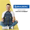 Рюкзак BRAUBERG TITANIUM универсальный, 3 отделения, синий, желтые вставки, 45х28х18 см, 270768 - фото 2646737