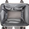 Рюкзак для мамы BRAUBERG MOMMY с ковриком, крепления на коляску, термокарманы, серый/розовый, 40x26x17 см, 270821 - фото 2647415