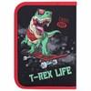 Пенал ПИФАГОР, 1 отделение, 2 откидные планки, полиэстер, 20х14 см, "T-Rex Life", 271513 - фото 2647864