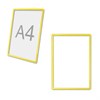 Рамка POS для ценников, рекламы и объявлений А4, желтая, без защитного экрана, 290251 - фото 2648203