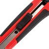Нож канцелярский 18 мм BRAUBERG "Universal", 3 лезвия в комплекте, автофиксатор, черно-красный, 271351 - фото 2648684