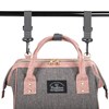 Рюкзак для мамы BRAUBERG MOMMY с ковриком, крепления на коляску, термокарманы, серый/розовый, 40x26x17 см, 270821 - фото 2648965