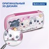 Пенал BRAUBERG, 1 отделение, 1 откидная планка, EVA 3D, 22х10х5 см, "Cats", 270700 - фото 2649254