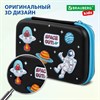 Пенал BRAUBERG KIDS большой удобный с откидной планкой, EVA, 22х15х4 см, "Space out", 271556 - фото 2652958