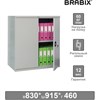 Шкаф металлический (антресоль) BRABIX "MK 08/46", 830х915х460 мм, 24 кг, 1 полка, разборный, 291137, S204BR080102 - фото 2653328