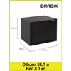 Сейф мебельный BRABIX "SF-280KL", 280х350х300 мм, ключевой замок, черный, 291148, S103BR212314 - фото 2655392