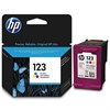 Картридж струйный HP (F6V16AE) Deskjet 2130, №123, цветной, оригинальный, ресурс 100 стр. - фото 2657101