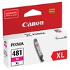 Картридж струйный CANON (CLI-481M XL) для PIXMA TS704 / TS6140, пурпурный, ресурс 474 страницы, оригинальный, 2045C001 - фото 2658076
