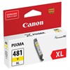 Картридж струйный CANON (CLI-481Y XL) для PIXMA TS704 / TS6140, желтый, ресурс 512 страниц, оригинальный, 2046C001 - фото 2658078