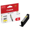 Картридж струйный CANON (CLI-481Y XL) для PIXMA TS704 / TS6140, желтый, ресурс 512 страниц, оригинальный, 2046C001 - фото 2658249