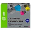Картридж струйный CACTUS (CS-EPT04B340) для Epson WorkForce Pro WF-C8190 / WF-C8690, пурпурный, 54 мл - фото 2659210