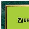 Рамка 21х30 см, пластик, багет 15 мм, BRAUBERG "HIT", зелёный мрамор с позолотой, стекло, 390706 - фото 2659756