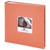 Фотоальбом BRAUBERG "Персик" на 200 фото 10х15 см, ткань, персиковый, 391190 - фото 2660003