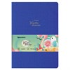 Тетрадь 60 л. в клетку обложка кожзам под лён, сшивка, В5 (179х250мм), СИНИЙ, BRAUBERG PASTEL, 403875 - фото 2662936