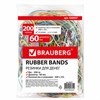 Резинки банковские универсальные диаметром 60 мм, BRAUBERG 200 г, цветные, натуральный каучук, 440037 - фото 2666839
