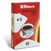 Фильтр FILTERO ПРЕМИУМ №2 для кофеварок, бумажный, отбеленный, 40 штук, №2/40 - фото 2667571