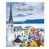 Тетрадь А5, 96 л. BRAUBERG, скоба, линия, обложка картон, "Traveling" (микс в спайке), 404439 - фото 2668484
