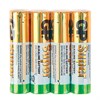 Батарейки КОМПЛЕКТ 4 шт., GP Super, AAA (LR03, 24А), алкалиновые, мизинчиковые, в пленке, 24ARS-2SB4 - фото 2669822