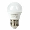 Лампа светодиодная SONNEN, 5 (40) Вт, цоколь E27, шар, теплый белый свет, 30000 ч, LED G45-5W-2700-E27, 453699 - фото 2670168