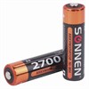 Батарейки аккумуляторные Ni-Mh пальчиковые КОМПЛЕКТ 2 шт., АА (HR6) 2700 mAh, SONNEN, 454235 - фото 2670208