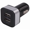 Зарядное устройство автомобильное SONNEN, 2 порта USB, выходной ток 2,1 А, черное-белое, 454796 - фото 2670210