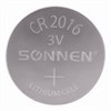 Батарейка SONNEN Lithium, CR2016, литиевая, 1 шт., в блистере, 451972 - фото 2670387