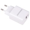 Зарядное устройство быстрое сетевое (220В) SONNEN, порты USB+Type-C, QC 3.0, 3 А, белое, 455505 - фото 2670537