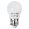 Лампа светодиодная SONNEN, 7 (60) Вт, цоколь E27, шар, нейтральный белый свет, 30000 ч, LED G45-7W-4000-E27, 453704 - фото 2670549