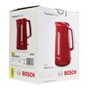 Чайник BOSCH TWK3A014, 1,7 л, 2400 Вт, закрытый нагревательный элемент, пластик, красный - фото 2670716