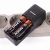 Батарейки аккумуляторные Ni-Mh пальчиковые КОМПЛЕКТ 2 шт., АА (HR6) 2700 mAh, SONNEN, 454235 - фото 2671091