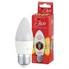 Лампа светодиодная ЭРА, 8(55)Вт, цоколь Е27, свеча, теплый белый, 25000 ч, ECO LED B35-8W-2700-E27, Б0030020 - фото 2671130
