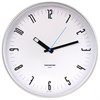 Часы настенные TROYKATIME (TROYKA) 77777710, круг, белые, серебристая рамка, 30,5х30,5х3,5 см - фото 2671157