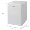 Холодильник SONNEN DF-1-08, однокамерный, объем 76 л, морозильная камера 10 л, 47х45х70 см, белый, 454214 - фото 2671335
