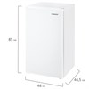 Холодильник SONNEN DF-1-11, однокамерный, объем 92 л, морозильная камера 10 л, 48х45х85 см, белый, 454790 - фото 2672138