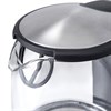Чайник KITFORT КТ-619, 1,7 л, 2200 Вт, закрытый нагревательный элемент, стекло, серебристый, KT-619 - фото 2672497