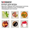 Кулер для воды SONNEN TSE-02BP, настольный, НАГРЕВ/ОХЛАЖДЕНИЕ ЭЛЕКТРОННОЕ, 2 крана, черный/бежевый, 455621 - фото 2673465