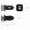 Зарядное устройство автомобильное SONNEN, 2 порта USB, выходной ток 2,1 А, черное-белое, 454796 - фото 2673703