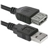 Кабель-удлинитель USB 2.0, 1,8 м, DEFENDER, M-F, для подключения периферии, 87456 - фото 2674125
