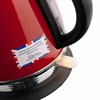 Чайник с термометром BRAYER BR1007RD, 1,7 л, 2200 Вт, закрытый нагревательный элемент, сталь, красный - фото 2674242