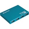Хаб DEFENDER SEPTIMA SLIM, USB 2.0, 7 портов, порт для питания, алюминиевый корпус, 83505 - фото 2674351