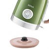 Чайник KITFORT КТ-6110, 1,7 л, 2200 Вт, закрытый нагревательный элемент, сталь, зеленый/бежевый - фото 2674450