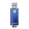 Флеш-диск 32 GB, SMARTBUY V-Cut, USB 2.0, металлический корпус, синий, SB32GBVC-B - фото 2675058