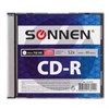 Диск CD-R SONNEN, 700 Mb, 52x, Slim Case (1 штука), 512572 - фото 2675170