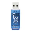 Флеш-диск 16 GB, SMARTBUY Glossy, USB 2.0, синий, SB16GBGS-B - фото 2675198