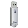 Флеш-диск 8 GB, SMARTBUY V-Cut, USB 2.0, металлический корпус, серебристый, SB8GBVC-S - фото 2675376