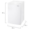 Холодильник SONNEN DF-1-15, однокамерный, объем 125 л, морозильная камера 15 л, 50х56х85 см, белый, 454791 - фото 2675485