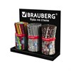 Подставка под ручки и карандаши в тубах BRAUBERG, металл, 3 отделения, 26x30x11 см, 505912 - фото 2675685