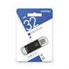 Флеш-диск 32 GB, SMARTBUY V-Cut, USB 2.0, металлический корпус, черный, SB32GBVC-K - фото 2675850